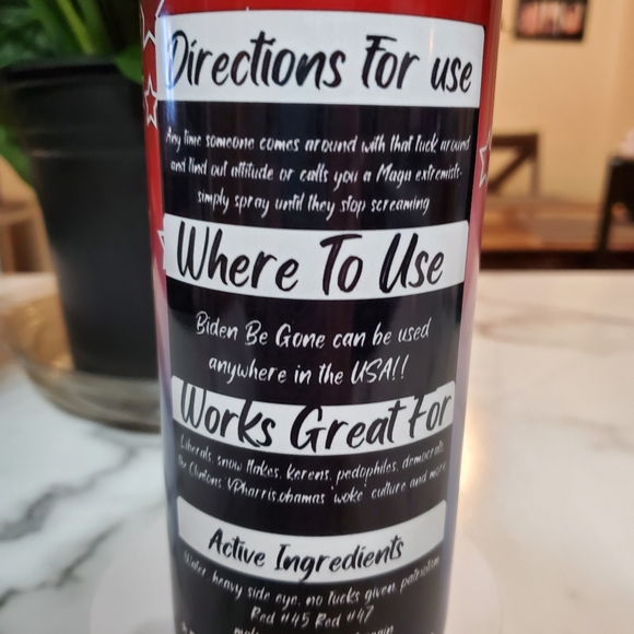 Biden Be Gone Spray Funny 20oz Tumbler with duo lids 🎉sale - Picture 11 of 14